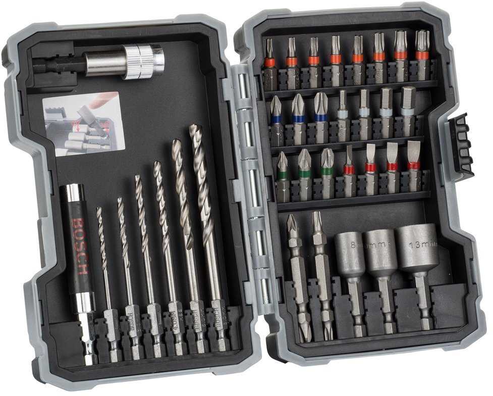 Grąžtas Bosch 35 dalių komplektas HSS-G 2,5/3/3,5/4/5/6mm