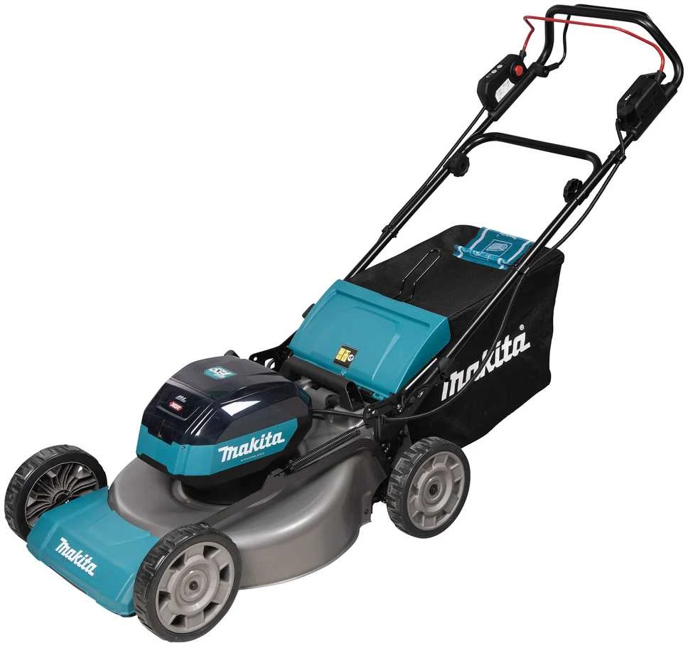 Makita LM002GT202 Cordless LawnMower 40Vmax XGT, 53cm, 2X5,0Ah Li-ion DC40RC, BL-motor, Self-propelled, 4 in 1 (Cutting/Collecting/Mulching/Side discharge) Steel deck!
