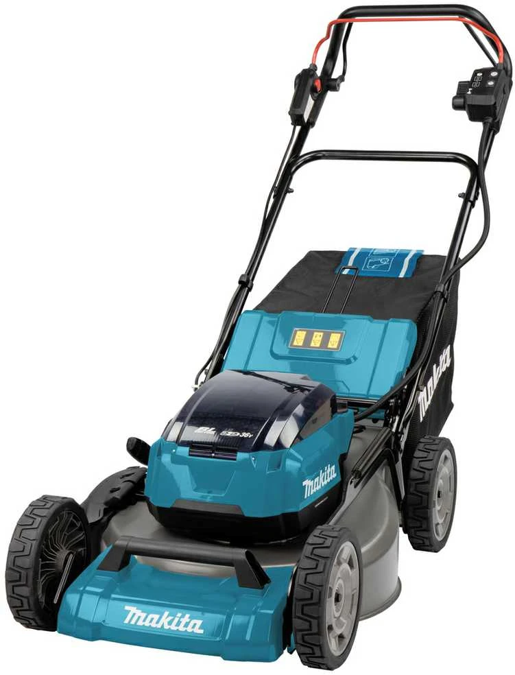 Akumuliatorinė savaeigė vejapjovė Makita DLM532PT4; 2x18 V; 4x5,0 Ah akum.