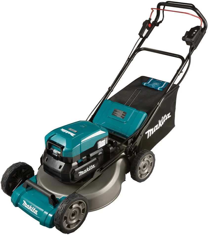 Makita LM001CZ akumuliatorinė vejapjovė 36V-40Vmax, 53 cm, BL variklis, savaeigė, 4 viename (pjovimas / surinkimas / mulčiavimas / šoninis išmetimas), plieno korpusas, be akumuliatorinio ir krovinio