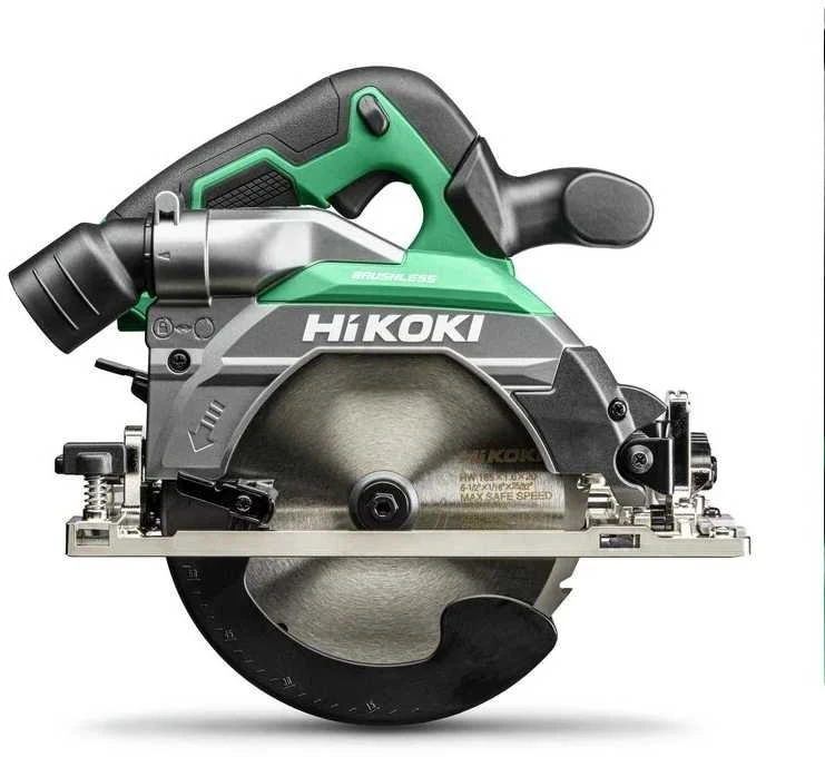 Hikoki C1806DBW2Z diskinis pjūklas, šoninis vaizdas