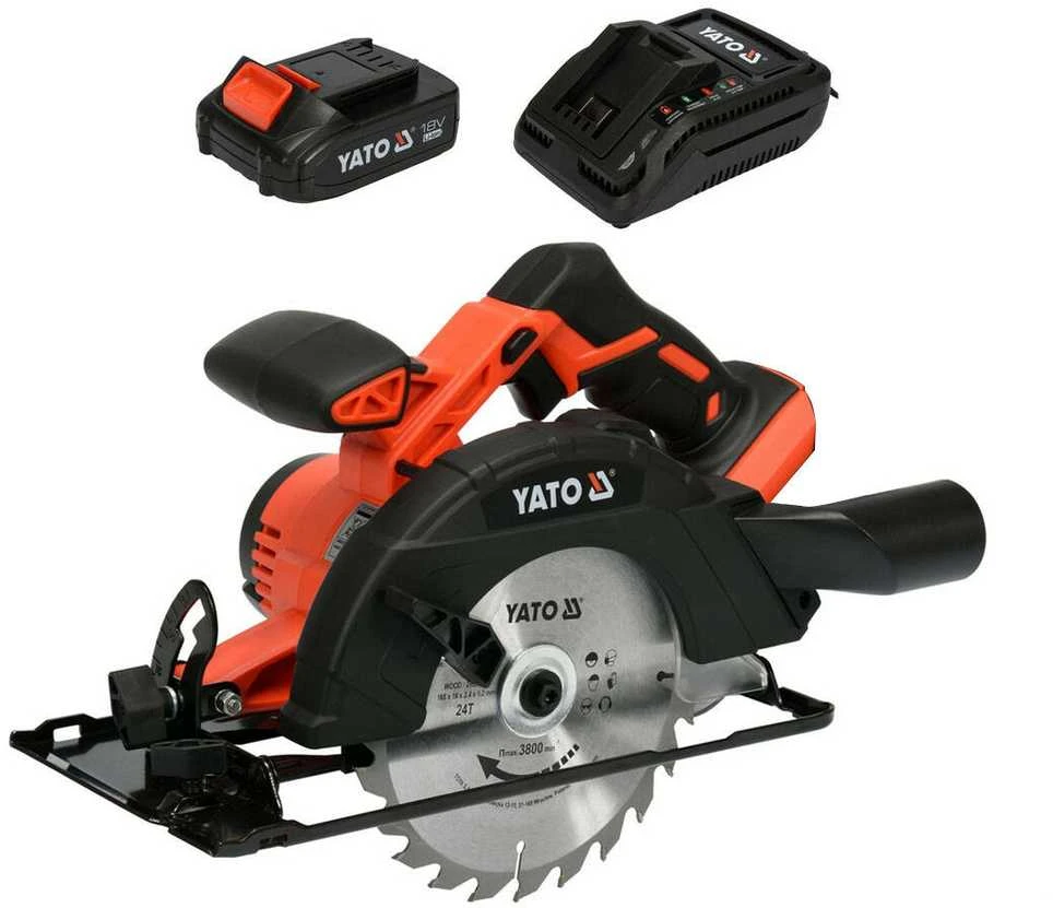 YATO diskinis pjūklas 165mm 18V 1x2,0Ah