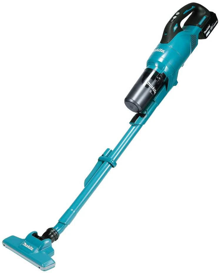 Makita DCL286FZ Akumuliatorinis dulkių siurblys, LXT, 18V, bešepetėlinis variklis, su cikloniniu priedu, mėlynos spalvos 100W. Be akumuliatoriaus ir kroviklio