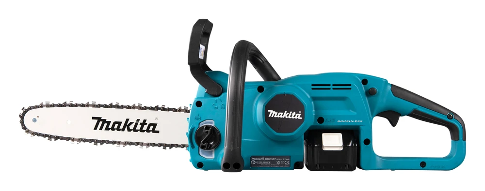 Akumuliatorinis grandininis pjūklas „Makita DUC307RT“, 18 V, 30 cm, su 5,0 Ah akumuliatoriumi ir įkrovikliu