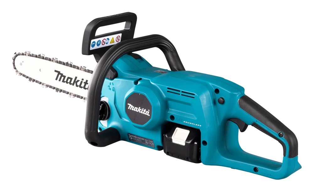 Akumuliatorinis grandininis pjūklas „Makita DUC307RT“, 18 V, 30 cm, su 5,0 Ah akumuliatoriumi ir įkrovikliu