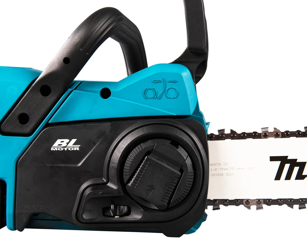 Akumuliatorinis grandininis pjūklas „Makita DUC307RT“, 18 V, 30 cm, su 5,0 Ah akumuliatoriumi ir įkrovikliu
