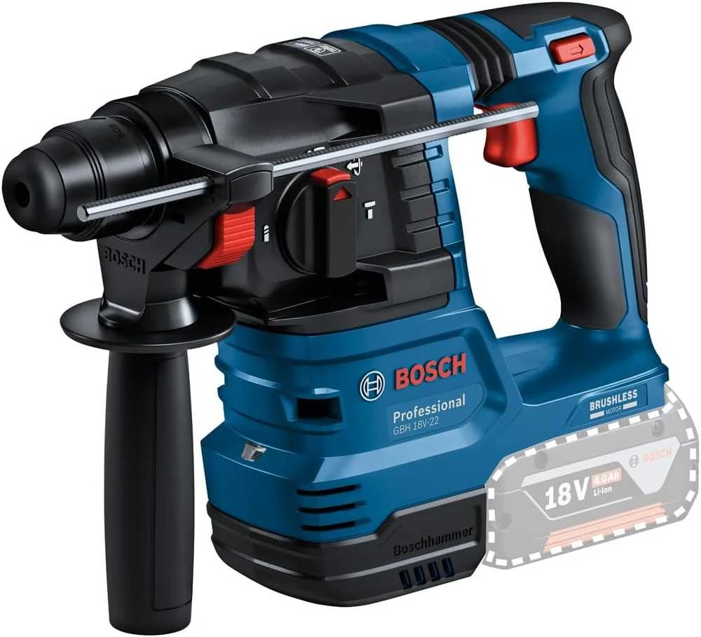 Bosch GBH 18V-22 perforatorius su gylio ribotuvu