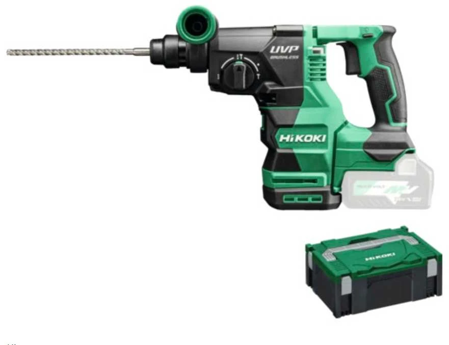 Akumuliatorinis perforatorius Hikoki DH3628DAW2Z; SDS-plus; 3,2 J; 36 V (be akumuliatoriaus ir pakrovėjo)