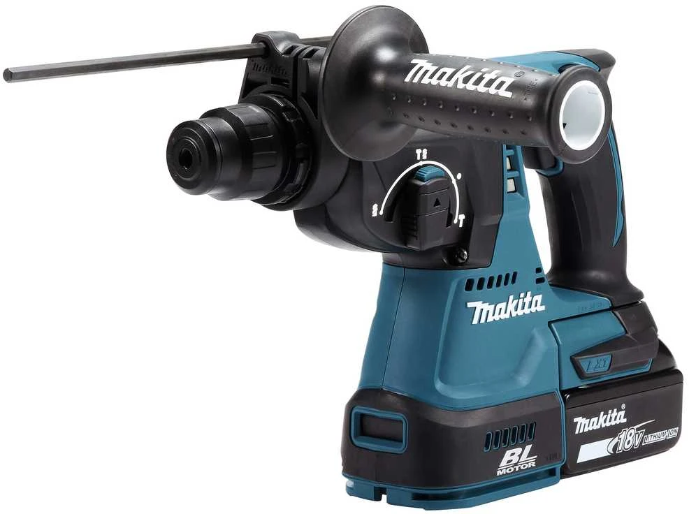 Akumuliatorinis perforatorius Makita DHR242RTJ; 2,0 J; SDS-plus; 18 V; 2x5,0 Ah akum.