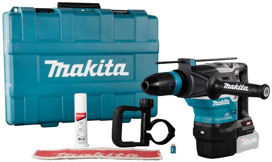 Makita HR005GZ01 Perforatorius XGT, SDS-MAX, 8 J, 40mm; 7,4kg, bešepetėlinis variklis, AVT, AFT, AWS (su AWS lustu); XPT; "Z" versija - komplektuojamas be akumuliatoriaus ir kroviklio