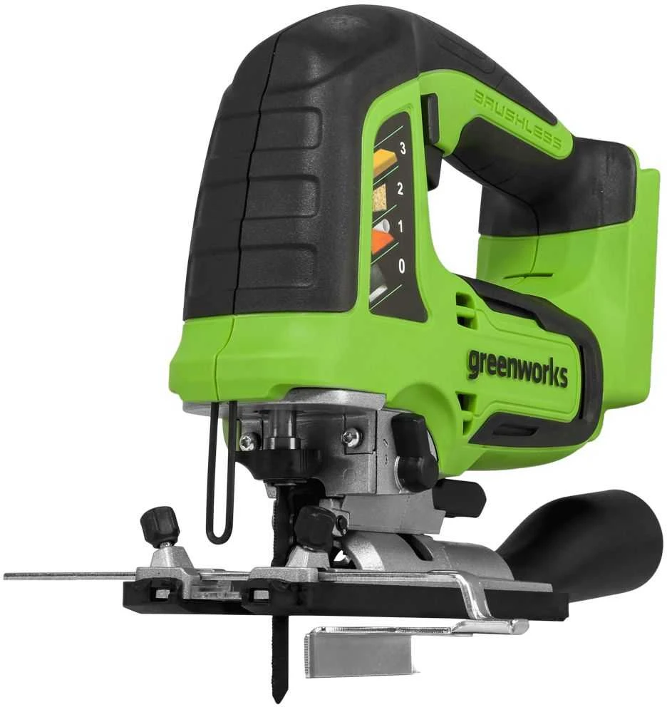 Akumuliatorinis siaurapjūklis Greenworks GD24JS; 24 V (be akumuliatoriaus ir pakrovėjo)