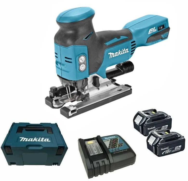 Makita DJV181RTJ Akumuliatorinis siaurapjūklis, 18 V 2x5,0Ah Li-on, LED, MAKPACK