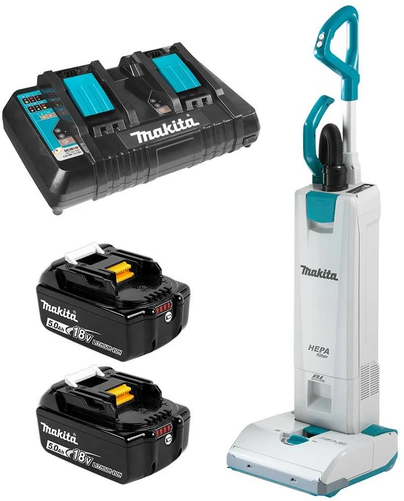 Makita DVC560Z Akumuliatorinis Vertikalus dulkių surblys, 2x18V, Li-Ion, bešepetėlinis variklis. Komplektuojamas be akumuliatorių ir kroviklio.
