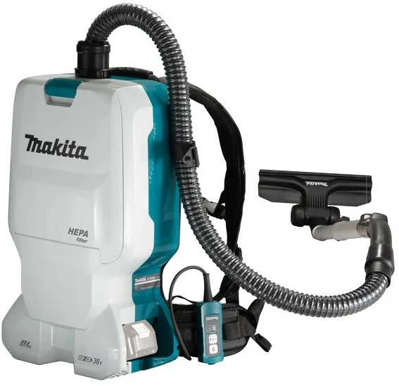 Makita DVC660Z Akumuliatorinis (kuprinė) dulkių siurblys 2x18 V Li-ion, komplektuojama be akumuliatorių ir kroviklio!