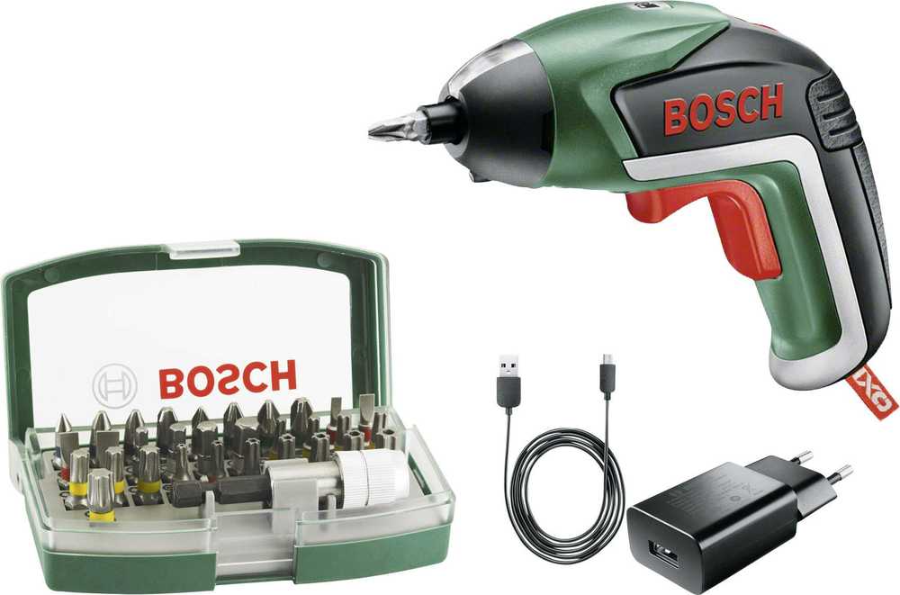Akumuliatorinis suktuvas Bosch 06039A800S; 3,6 V; 1x1,5 Ah akum. + priedai