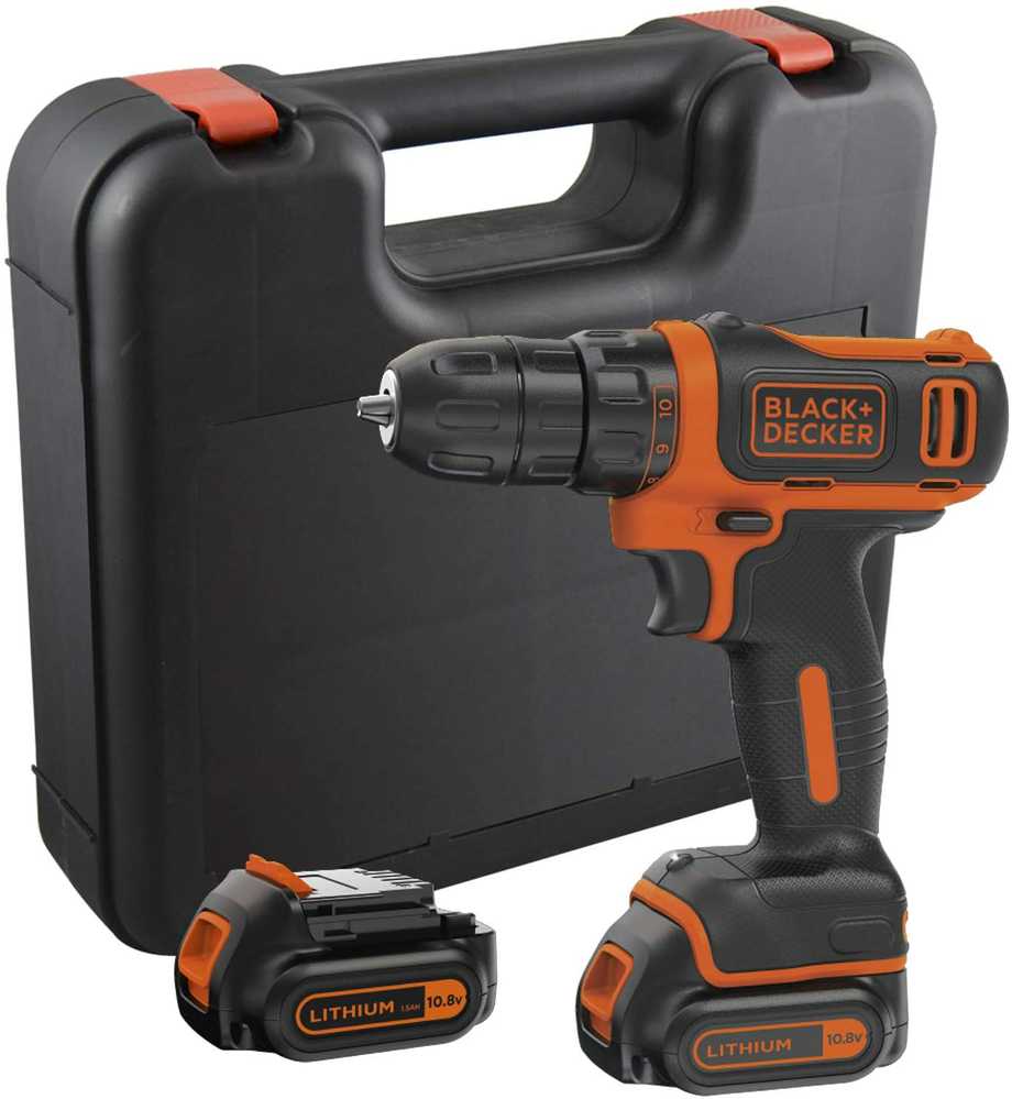 Black & Decker BD suktuvas 10,8V BDCDD12KB 2x1,5Ah WALIZKA