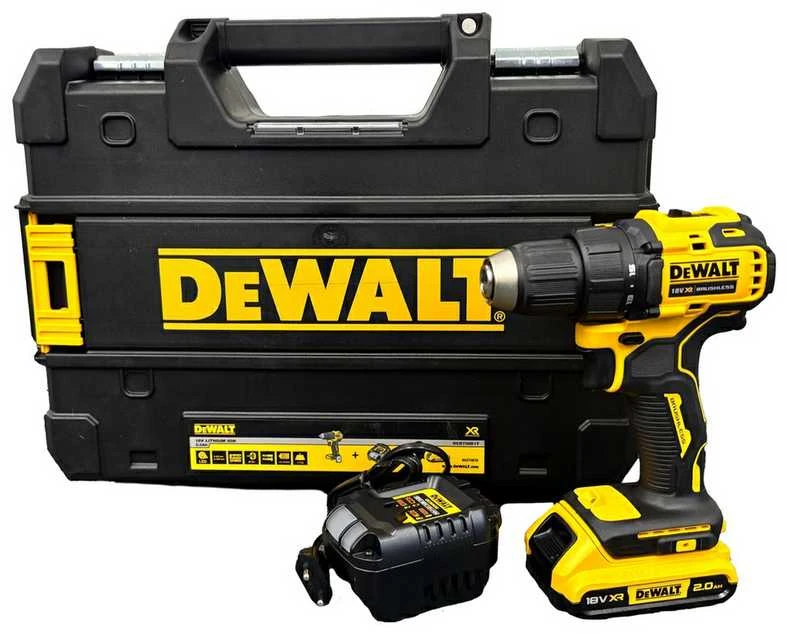 Dewalt DCD708D1T-QW komplektas su dėklu