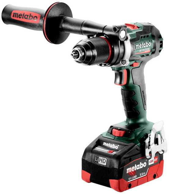 Akumuliatorinis suktuvas-gręžtuvas Metabo BS 18 LTX BL I;18 V; 2x5,5 Ah akum.