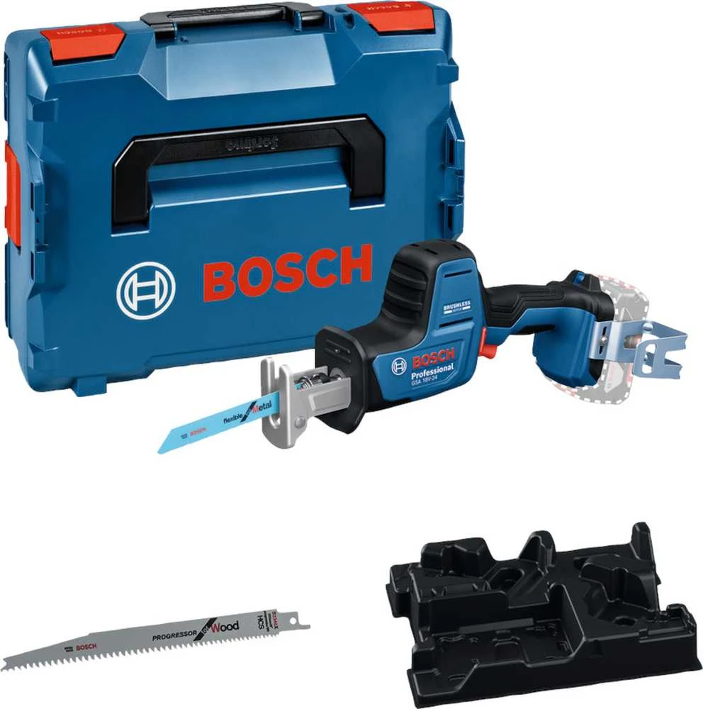 Akumuliatorinis tiesinis pjūklas Bosch GSA 18V-24 su lagaminu