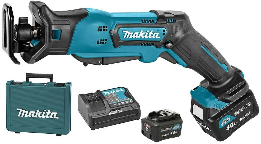 Akumuliatorinis tiesinis pjūklas Makita JR103DSME 10,8 V | 2x 4,0 Ah akum.