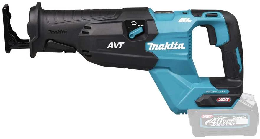 Makita JR002GZ Reciprocating saw XGT, 32mm stroke; švytuoklinio pjovimo funkcija, AVT; greitas ašmenų keitimas; bešepetėlinis variklis, "Z" versija - komplektuojamas be akumuliatoriaus ir kroviklio