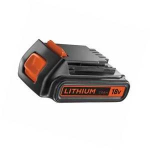 Black & Decker 18V 2.0Ah akumuliatorius iš šono