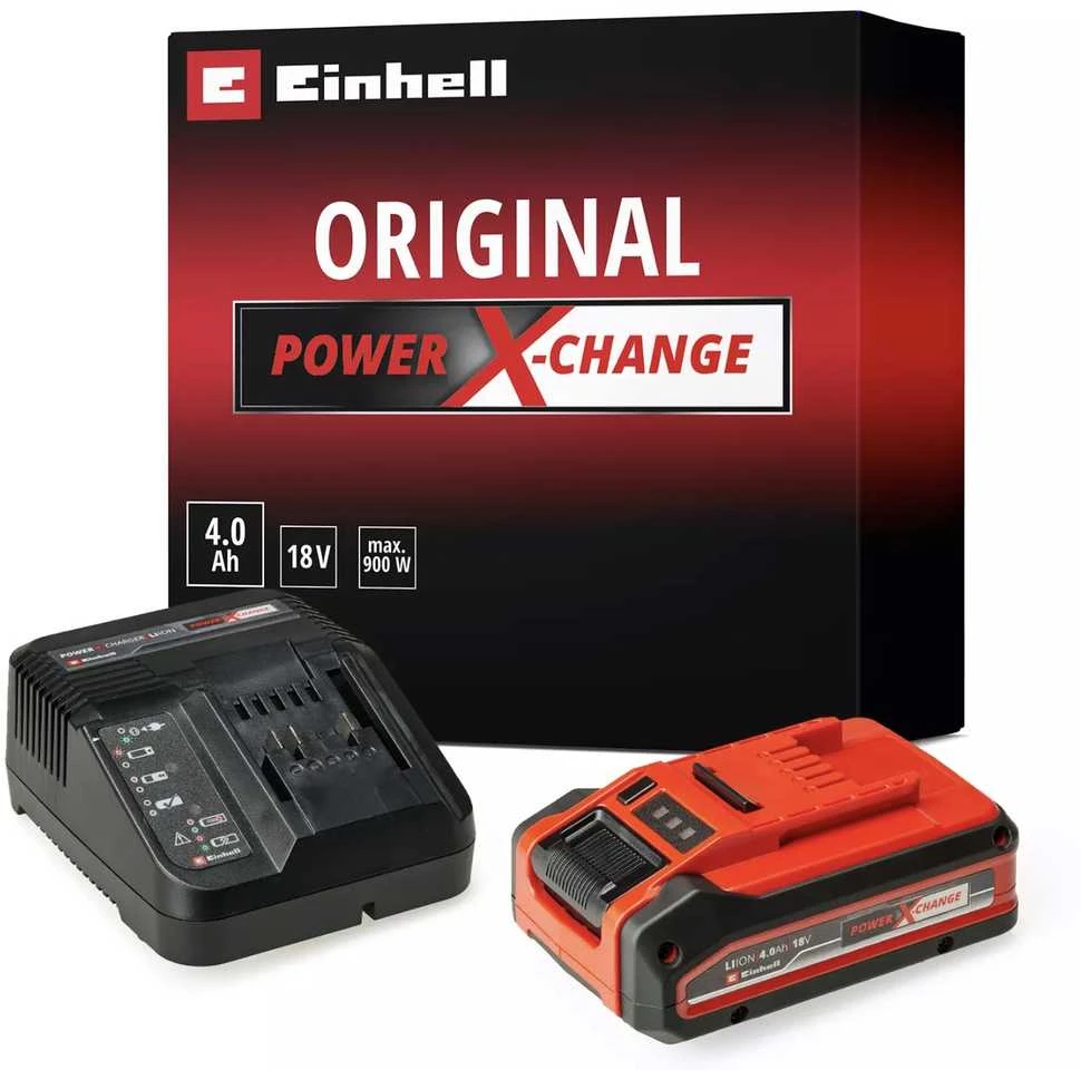 Akumuliatorius Einhell PLUS PXC; 18 V; 1x4,0 Ah; Li-ion + pakrovėjas