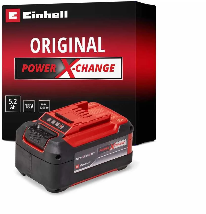 Akumuliatorius Einhell Lithium-Ion (Li-Ion) 5.2 Ah 18 V