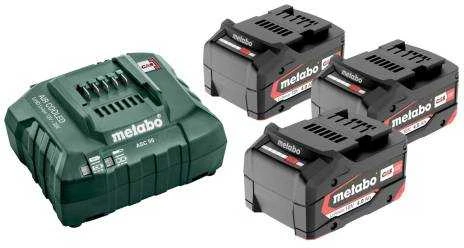 Metabo 18 V akumuliatorių rinkinys su įkrovikliu
