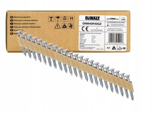 Ankerinis varžtas DeWalt DNM40R50GZ; 4,04x50 mm; 2000 vnt.