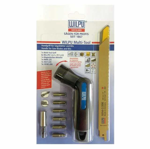Antgalių ir pjūklelių rinkinys WILPU Nr.1 su Multi-Tool rankena