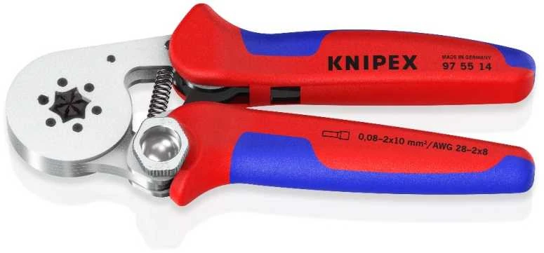 Antgalių užspaudimo replės su savaiminiu susireguliavimu KNIPEX 975514
