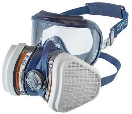 Veido kaukė (3/4) su A2-P3 filtrais GVS Elipse Integra, dydis M/L