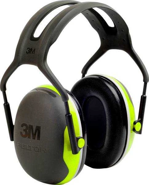 3M X4A-GB apsauginės ausinės su ryškiai žaliais korpusais