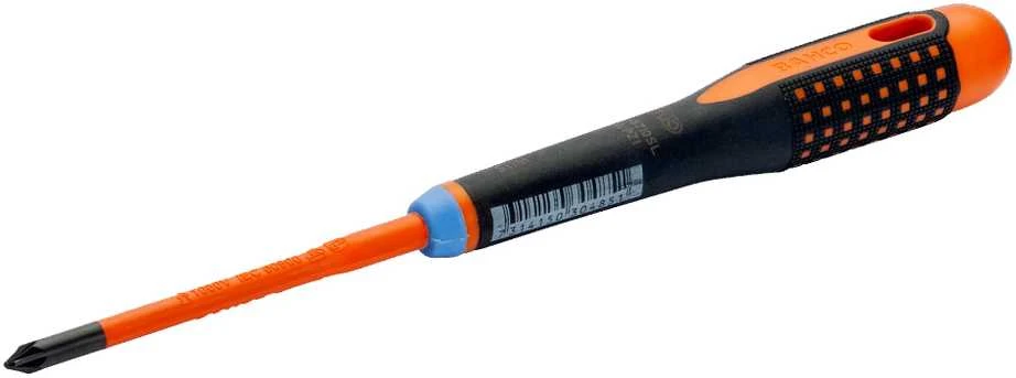 Bahco Izoliuotas atsuktuvas ERGO™ SLIM Combi SL6/PZ2x100mm 1000V VDE, automatiniams jungikliams