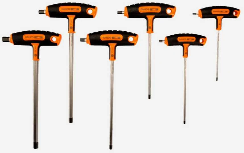Bahco T-formos HEX raktų rinkinys, 6vnt, 3-4-5-8-10mm