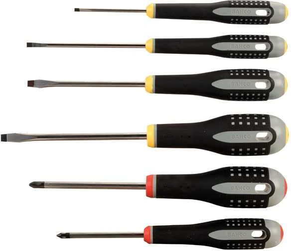 Bahco Atsuktuvų rinkinys ERGO™ 6 vnt - PH1/2; SL3,0/4,0/5,5/6,0