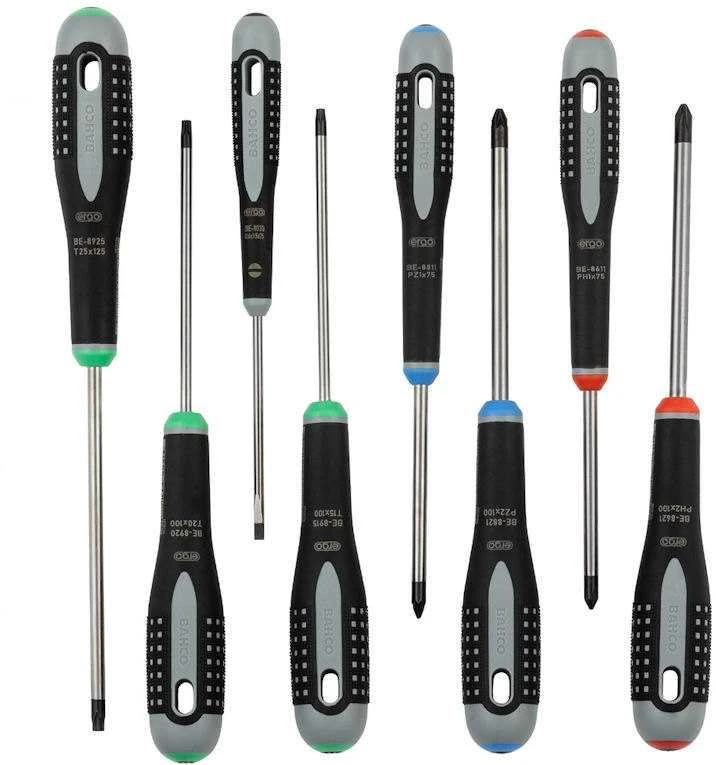 Bahco Atsuktuvų rinkinys ERGO™ 8 vnt - PH1/2; PZ1/2; SL3,5,,T15/20/25