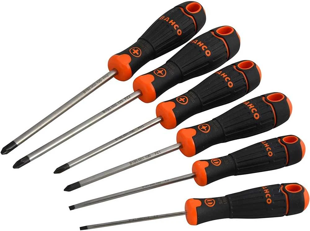 Atsuktuvų kmpl 6 vnt BahcoFit PH1/2 ; PZ1/2 ; pl. tiesūs SL3/4