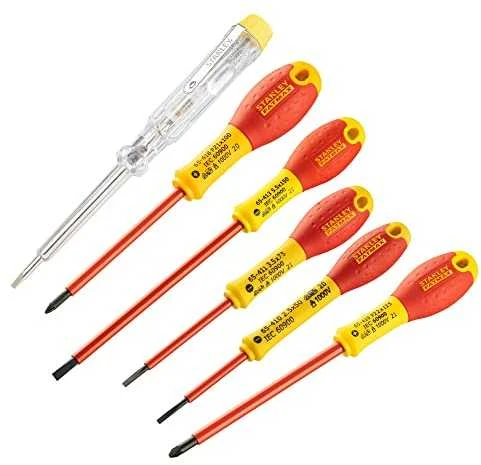 Stanley 065443 FatMax atsuktuvų rinkinys izoliuotas (6 dalys), įvairiaspalvis