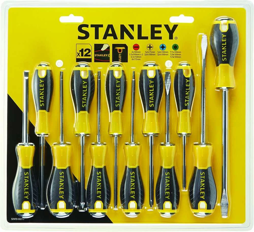 Atsuktuvų komplektas Stanley STHT0-60212; 12 vnt.