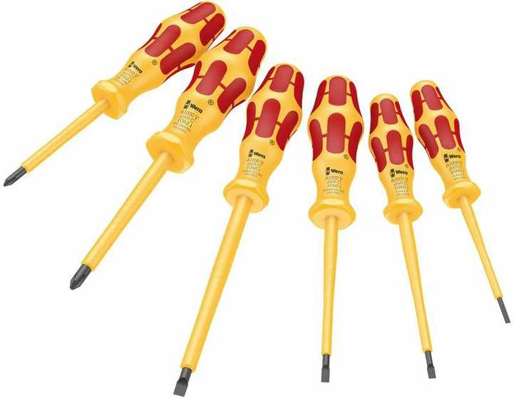 Atsuktuvų rinkinys elektrikui Kraftform Comfort 1060 i/1062 i/6 VDE, 051575 Wera