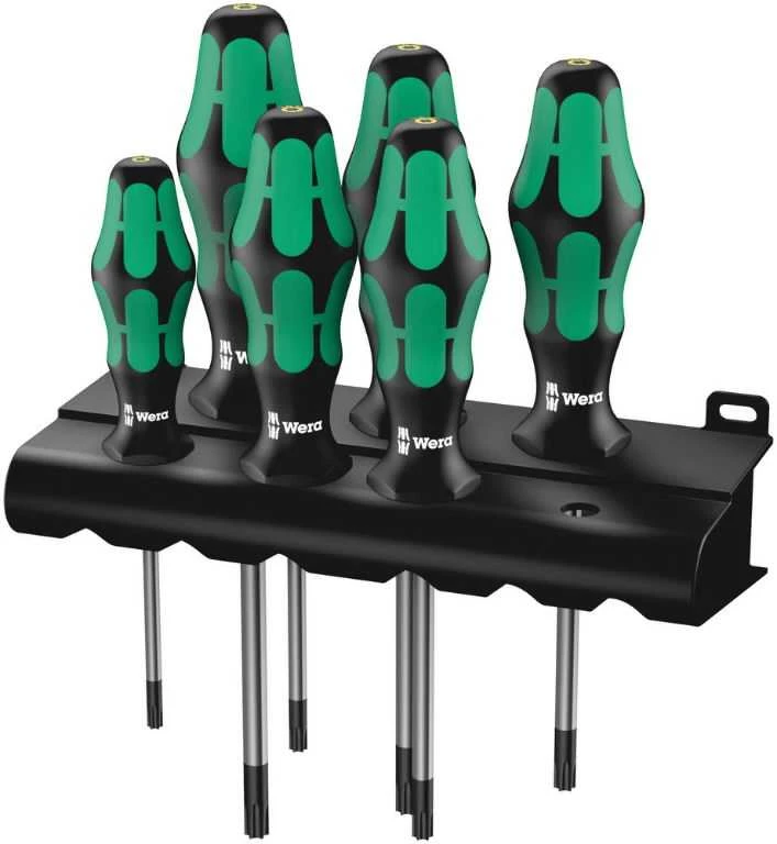 Atsuktuvų komplektas Wera 367/6 TORX HF Kraftform Plus; 6 vnt.