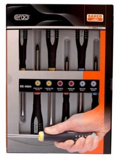 Bahco Atsuktuvų rinkinys ERGO™ 6 vnt - PH1/2; PZ1/2; SL 4,0/5,5