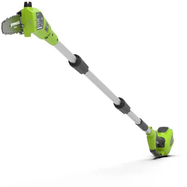 Greenworks G24PS20 aukštapjovė medžiams genėti 24V be akumuliatoriaus
