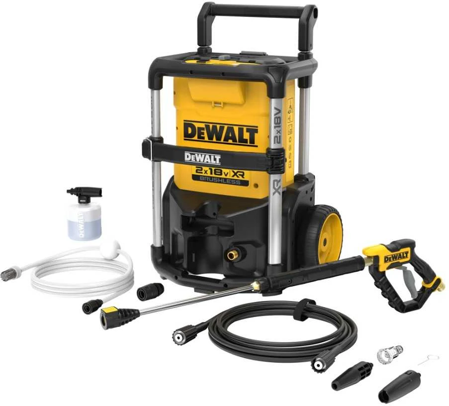 Dewalt aukšto slėgio plovykla DCMPW1600N 2x18V, max 110bar, be akumuliatoriaus ir kroviklio