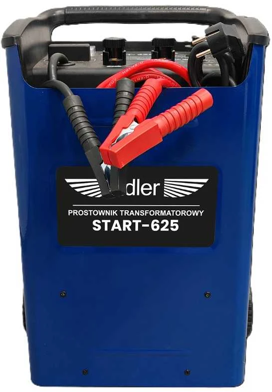 Automobilių akumuliatorių pakrovėjas/paleidimo prietaisas Adler START-625; 12-24 V
