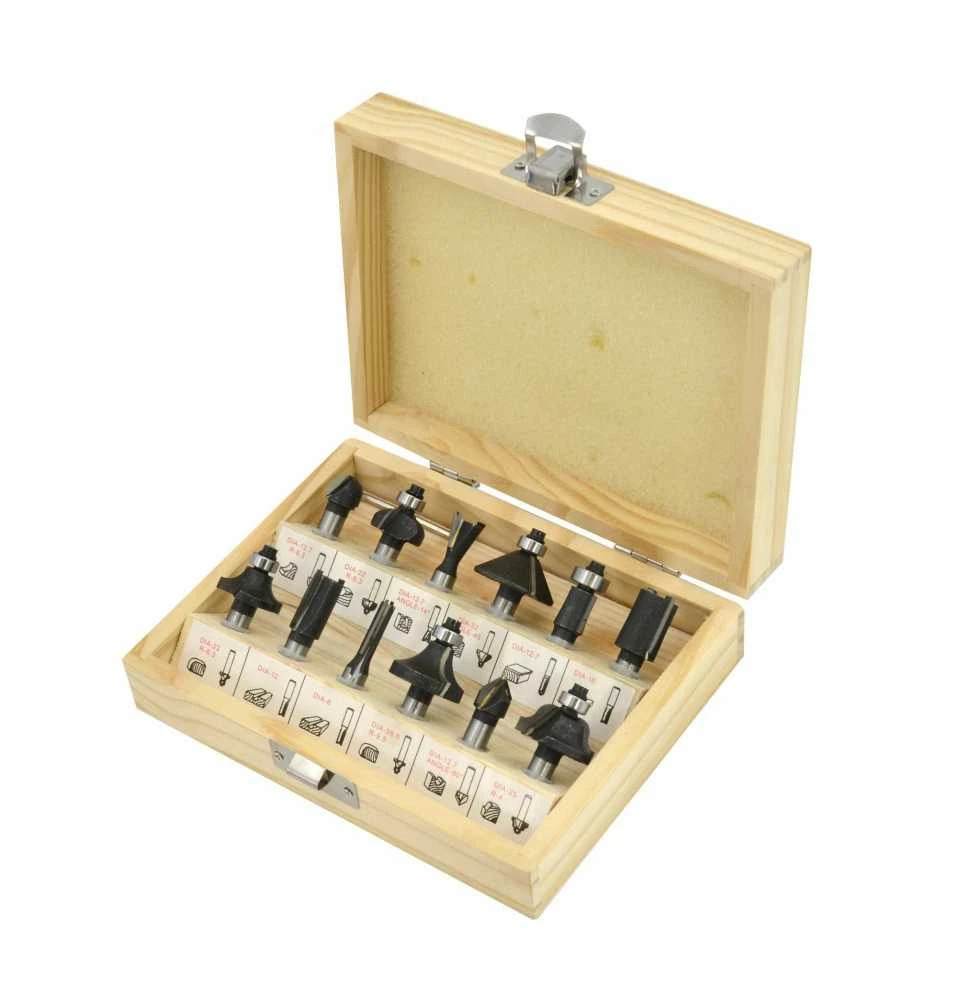 AW-Tools AWTOOLS MEDIENOS PJOVIMO Pjaustymo staklės, 12 vnt. 8 mm STEEM