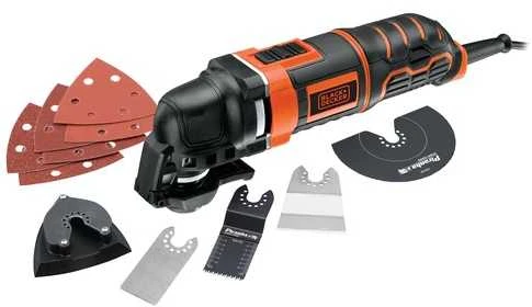 Black & Decker Juodas & Decker Daugiafunkcis elektrinis įrankis MT300KA + 11 priedų, Juodas & Decker
