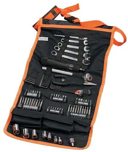 Black & Decker Juodas & Decker Įrankių komplektas Juodas & Decker A7063-QZ; 76 vnt.